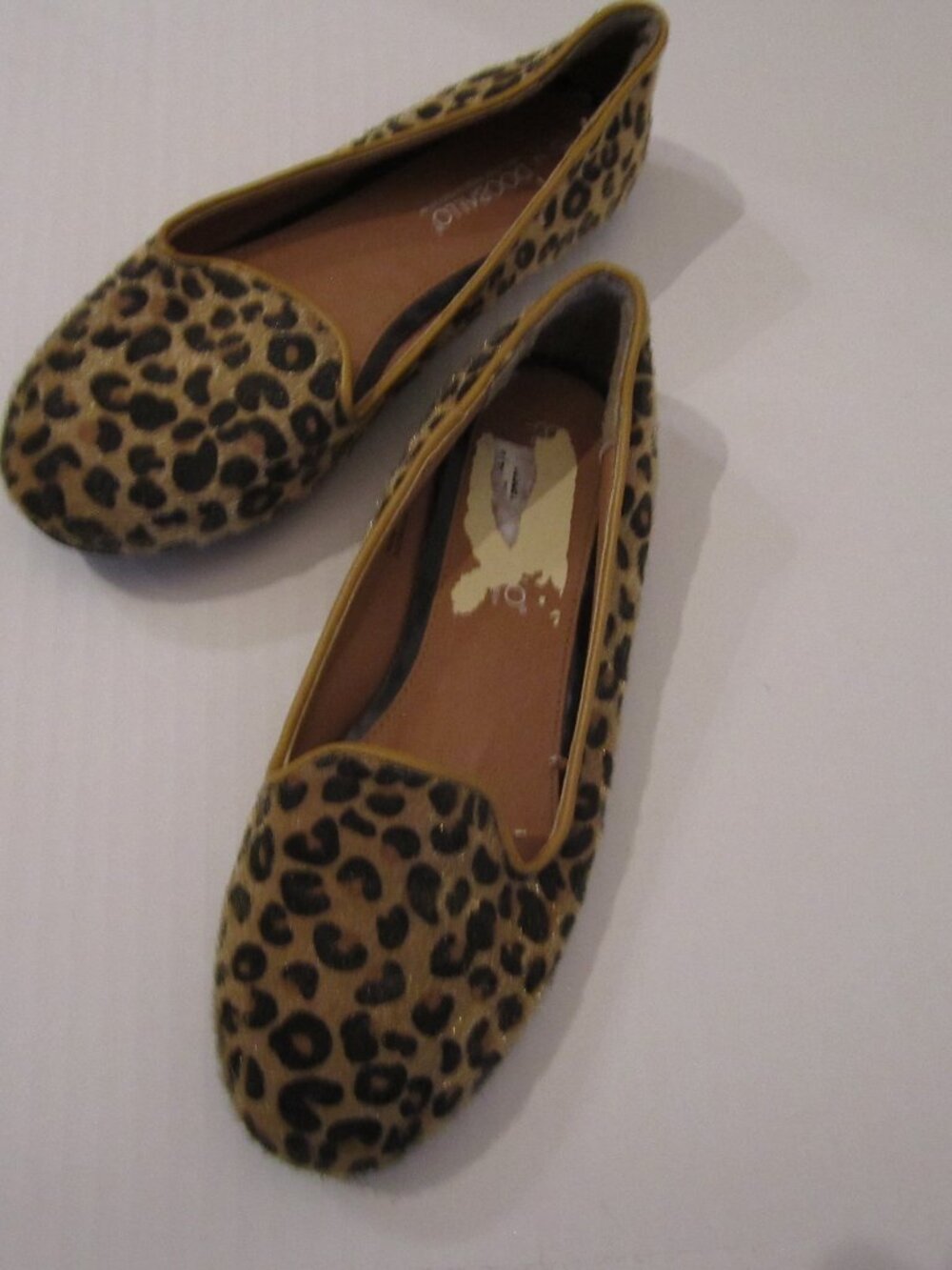 Leopard Print Women's Ballet Flats - Brown